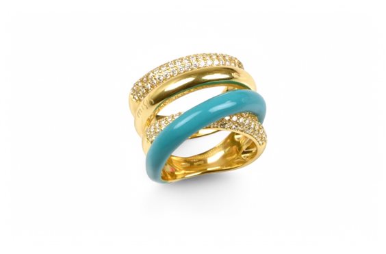 Ring Misis Woman in Silver AN03575.TURCHESE - AN03575.TURCHESE